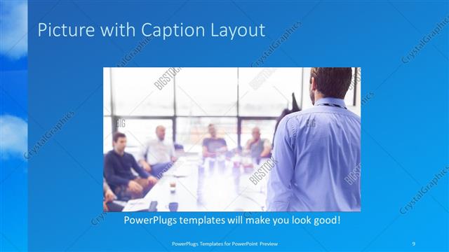 Picture with Caption presentation slide layout