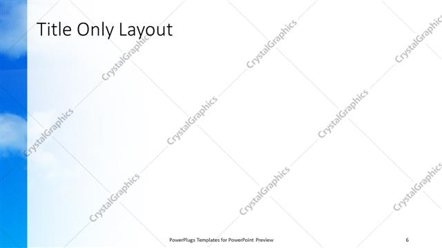 Title Only presentation slide layout