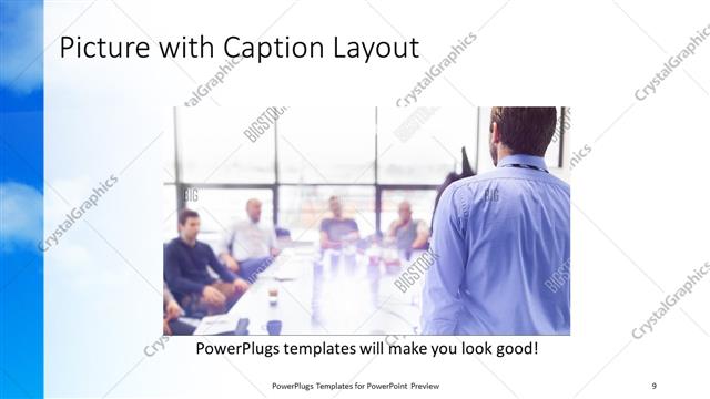 Picture with Caption presentation slide layout