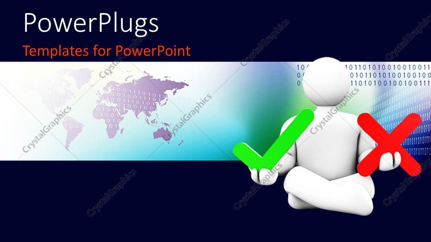 Featuring Human Figure Doing Yoga with a Check and X Symbol