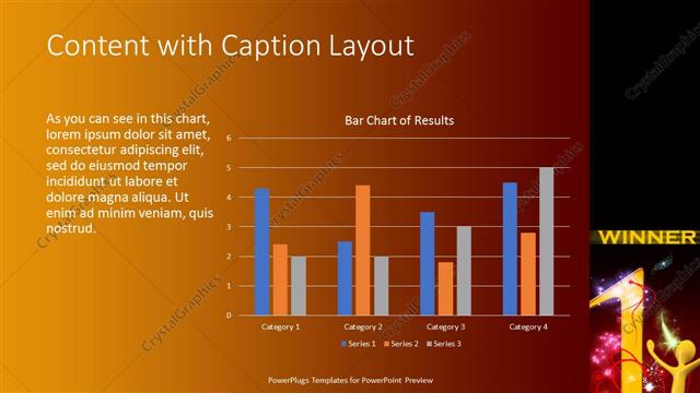 Content with Caption presentation slide layout