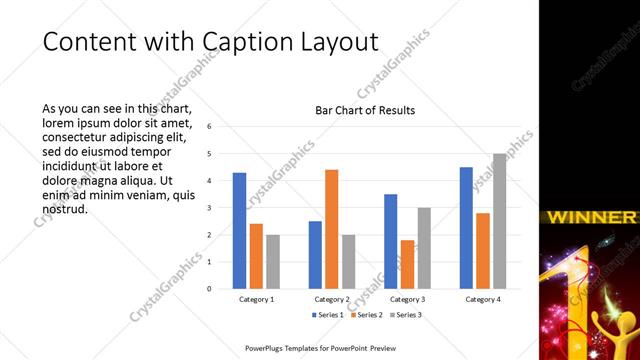 Content with Caption presentation slide layout