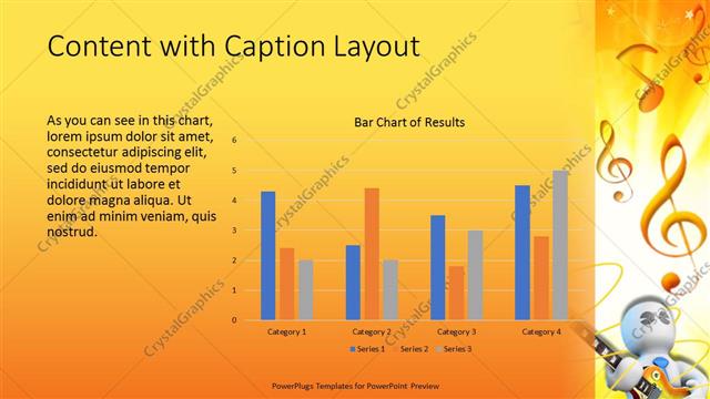 Content with Caption presentation slide layout