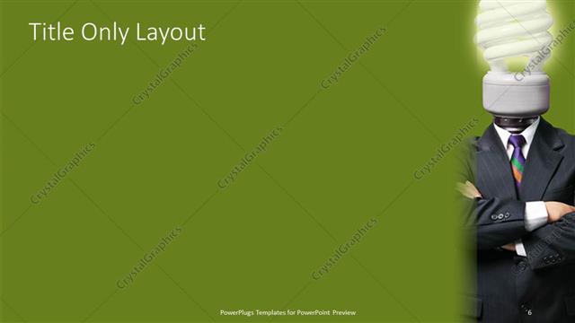 Title Only presentation slide layout