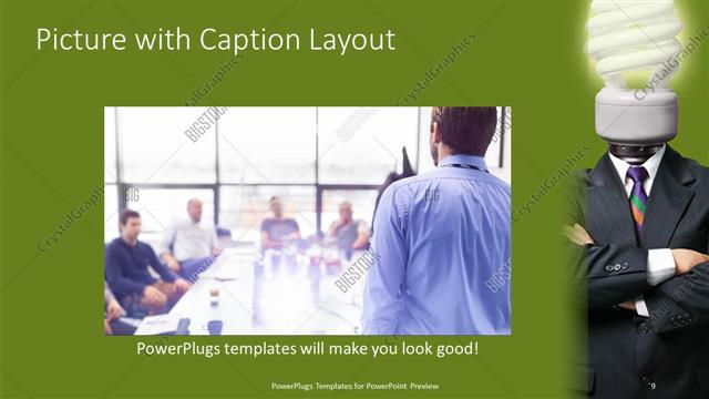 Picture with Caption presentation slide layout