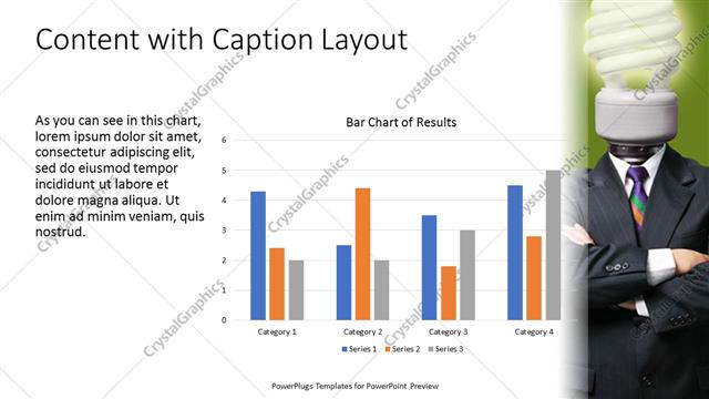 Content with Caption presentation slide layout