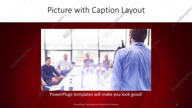 Picture with Caption presentation slide layout