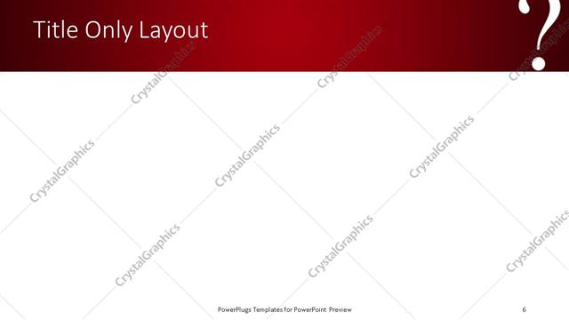 Title Only presentation slide layout