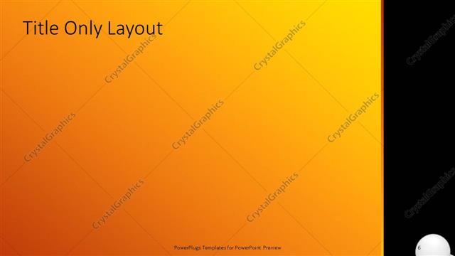 Title Only presentation slide layout