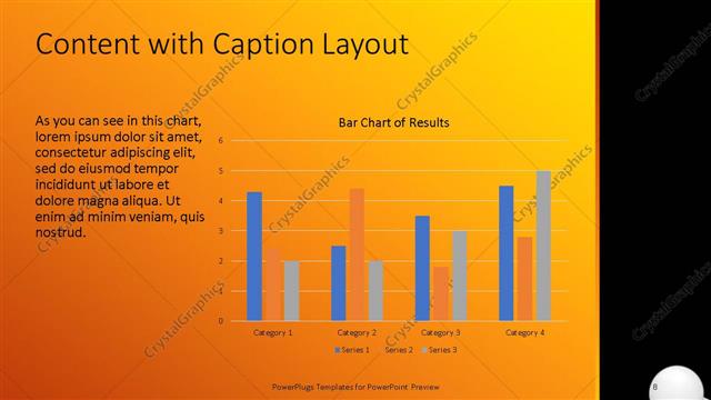 Content with Caption presentation slide layout