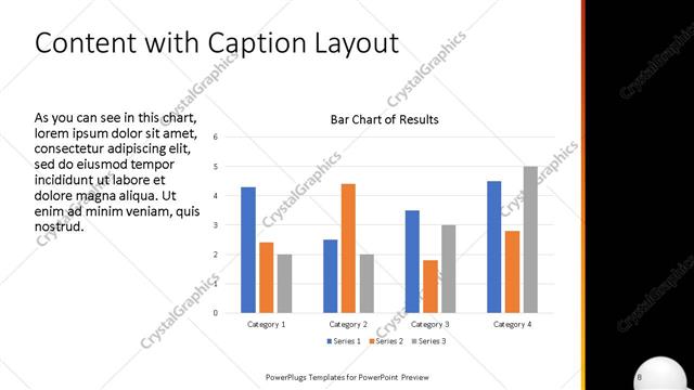 Content with Caption presentation slide layout
