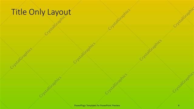 Title Only presentation slide layout