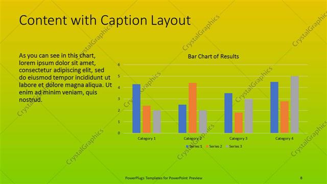 Content with Caption presentation slide layout