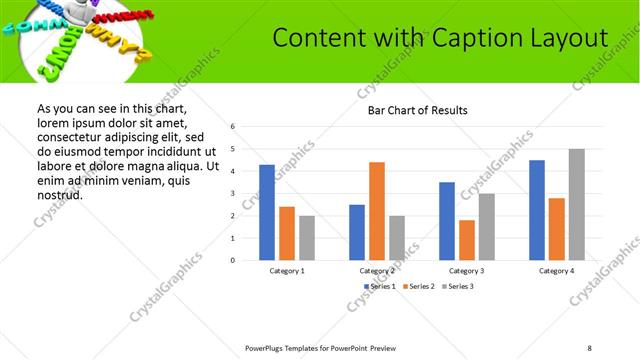Content with Caption presentation slide layout