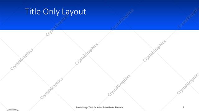 Title Only presentation slide layout