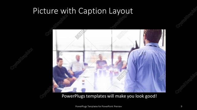 Picture with Caption presentation slide layout