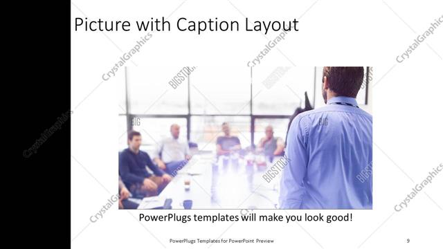 Picture with Caption presentation slide layout