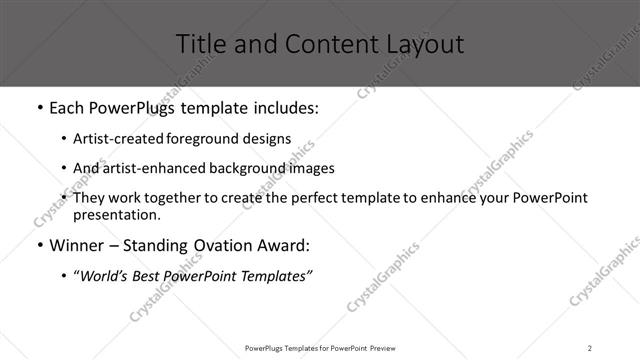 Title and Content presentation slide layout