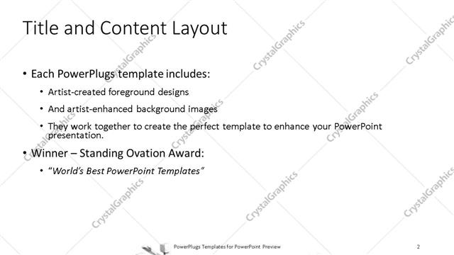 Title and Content presentation slide layout