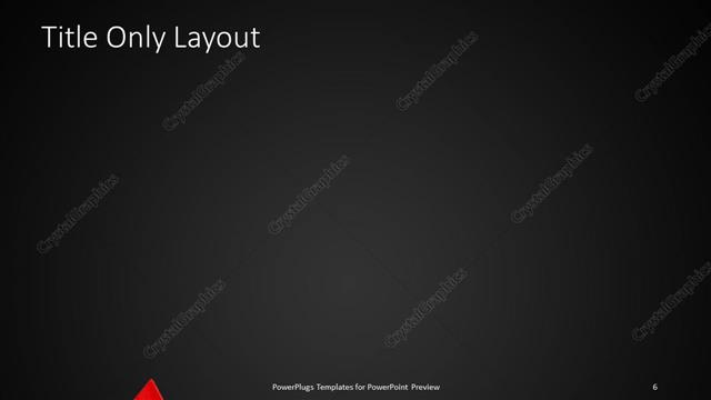 Title Only presentation slide layout