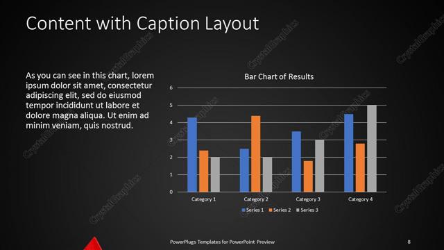 Content with Caption presentation slide layout