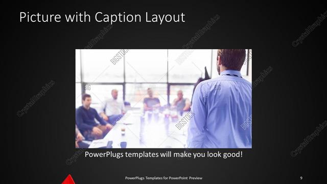 Picture with Caption presentation slide layout