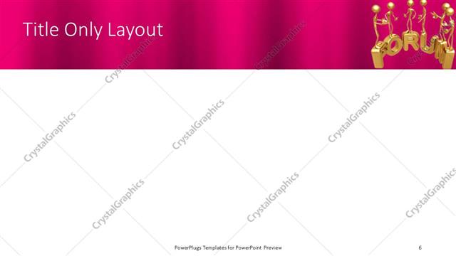 Title Only presentation slide layout