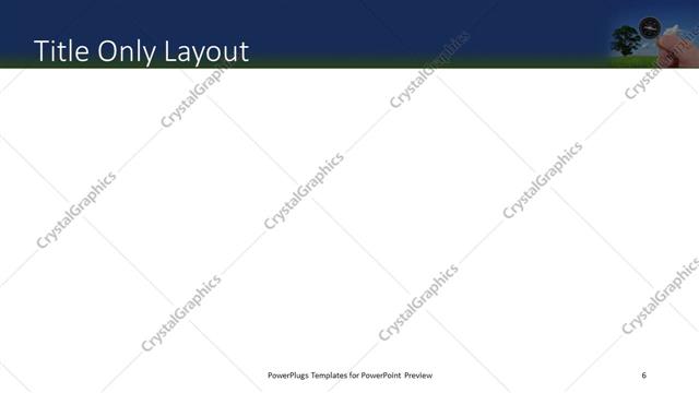 Title Only presentation slide layout