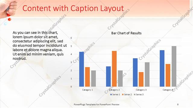 Content with Caption presentation slide layout