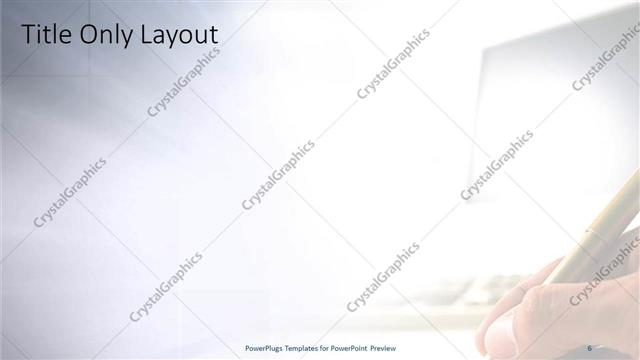 Title Only presentation slide layout