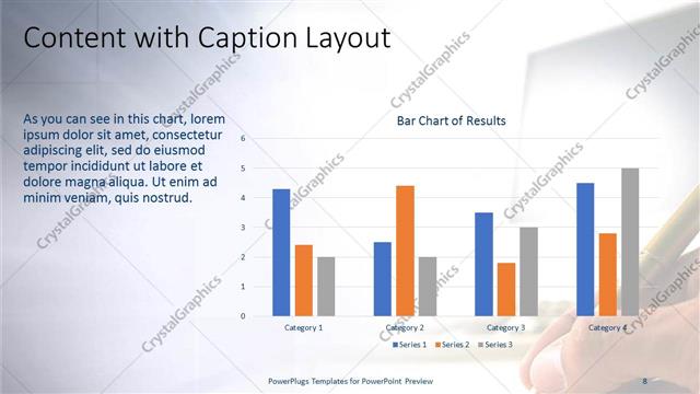 Content with Caption presentation slide layout