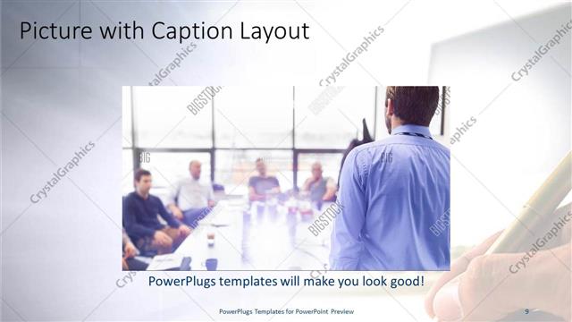 Picture with Caption presentation slide layout