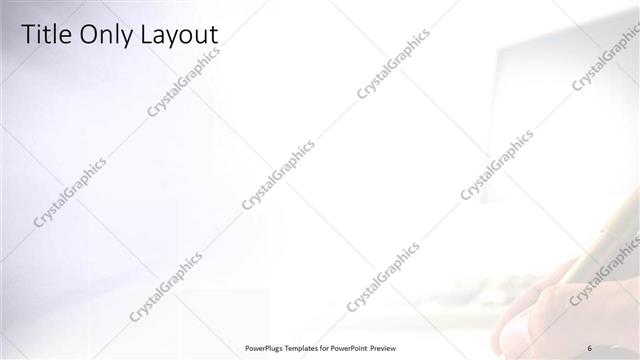 Title Only presentation slide layout