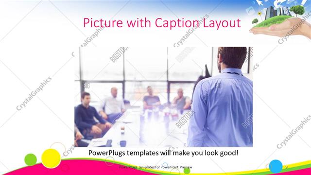 Picture with Caption presentation slide layout