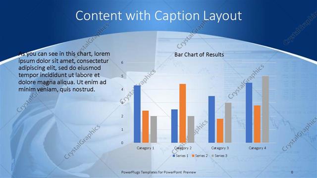 Content with Caption presentation slide layout