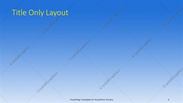 Title Only presentation slide layout