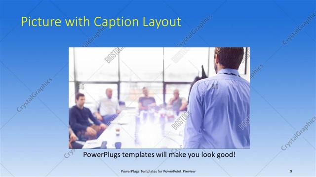 Picture with Caption presentation slide layout