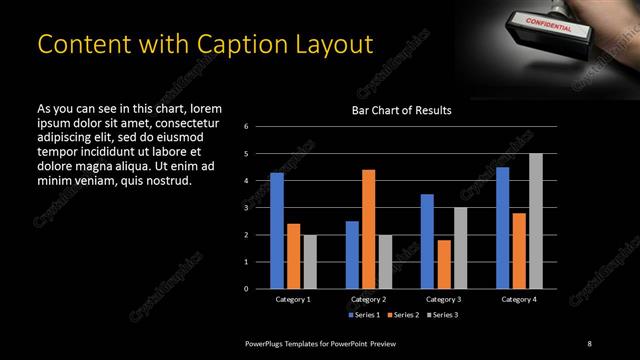 Content with Caption presentation slide layout