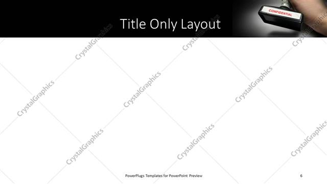 Title Only presentation slide layout