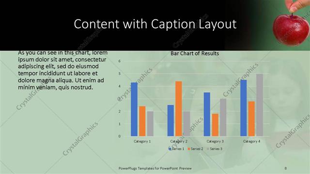 Content with Caption presentation slide layout