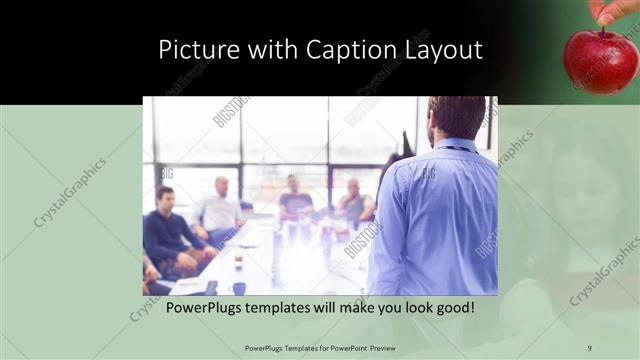 Picture with Caption presentation slide layout