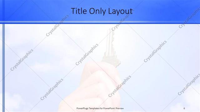 Title Only presentation slide layout