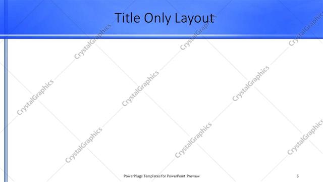 Title Only presentation slide layout