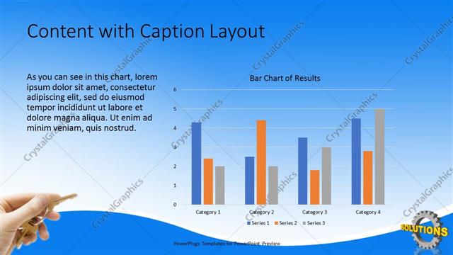 Content with Caption presentation slide layout