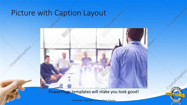 Picture with Caption presentation slide layout