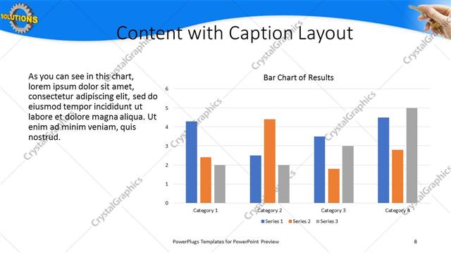 Content with Caption presentation slide layout