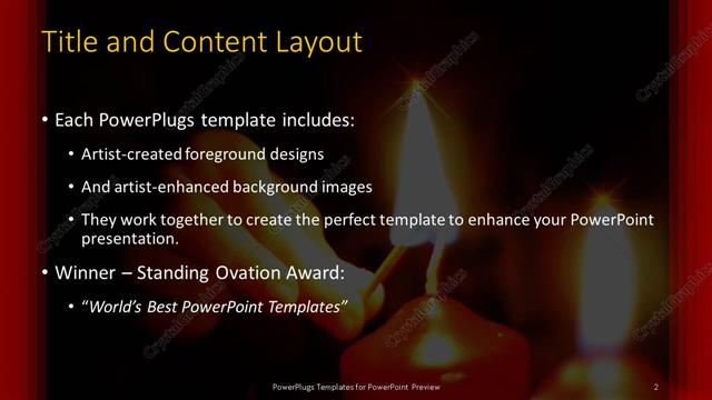 Title and Content presentation slide layout