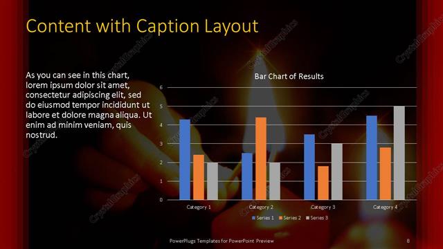 Content with Caption presentation slide layout