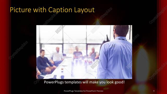 Picture with Caption presentation slide layout