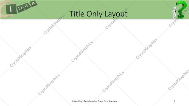 Title Only presentation slide layout